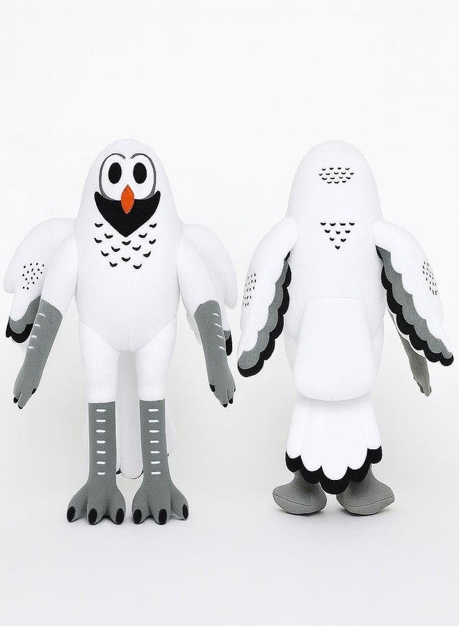 لعبة ناعمة، دمى قطيفة، حيوان محشو وتصميم قابل للعناق للأطفال وهواة الجمع، رفيق لطيف بطول 35 سم للعب والعرض (أبيض) - Image 1